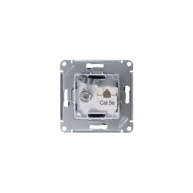 AtlasDesign Грифель Розетка комп+ТВ, Systeme Electric AtlasDesign Грифель двойная RJ45+TV, кат.5E, ATN000789