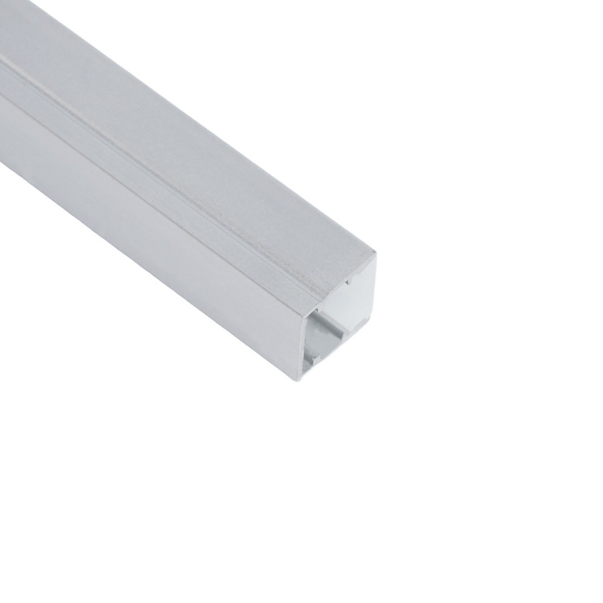 Профиль и крепеж для светодиодной ленты Профиль Feron CAB243 алюминиевый накладной 10х10мм серебро 52151 