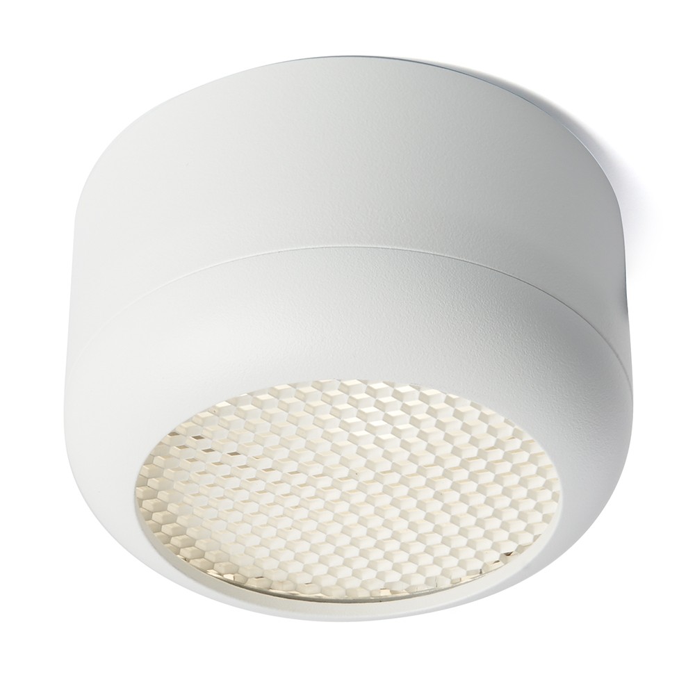 Светильники споты светодиодные Светильник спот потолочный Feron HL364 Barrel ECHO 12W GX53 белый с антибликовой сеточкой 48399 