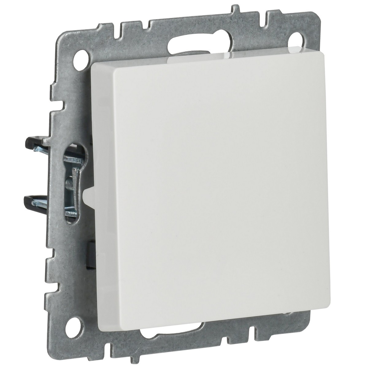 Выключатель IEK BRITE 1-клавишный самовозвратный 10А ВС10-1-4-БрБ белый BR-V14-0-10-K01