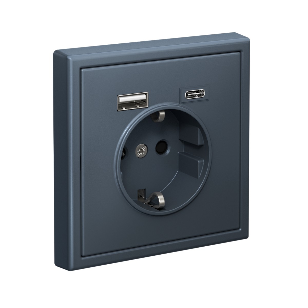 Розетка Systeme Electric ArtGallery Грифель 16А с 2 USB A+C 5В4А/30А 5В/15А GAL000732