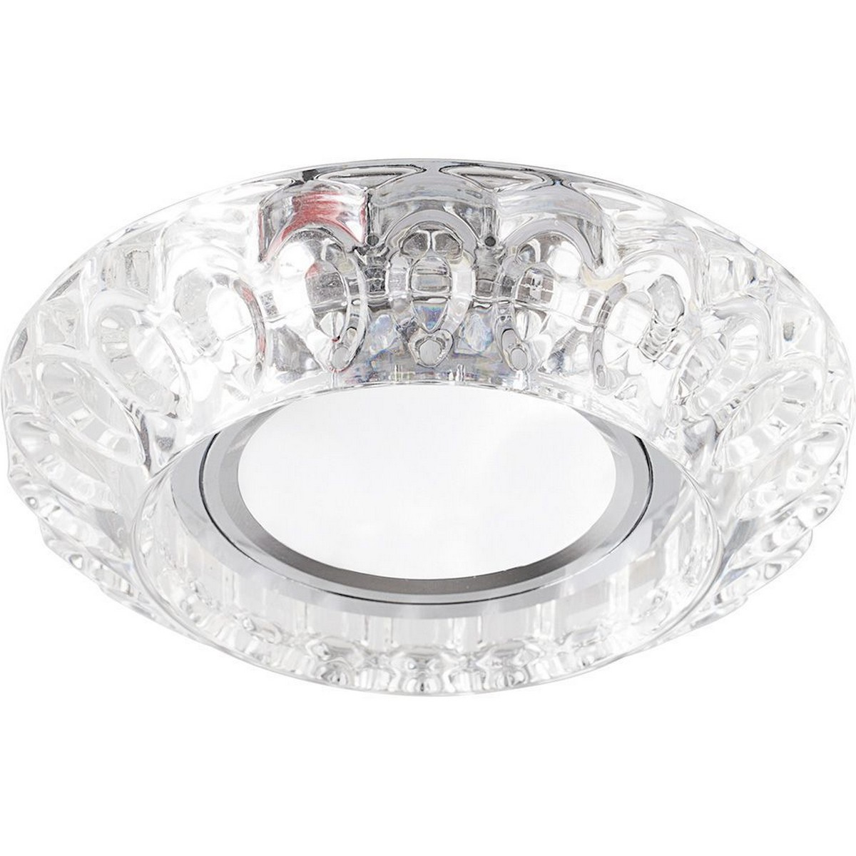 Светильник встраиваемый Feron CD987 с LED подсветкой MR16 прозрачный 32664