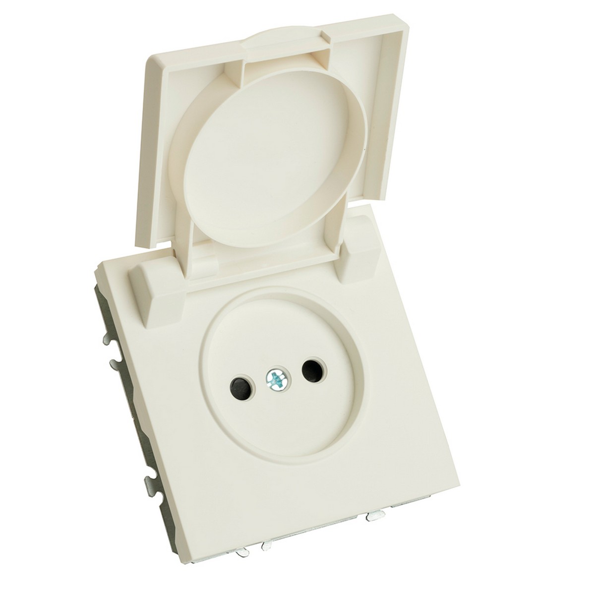 Эмили - Розетки и выключатели Stekker Розетка 1-ая с крышкой с защ. штор б/з STEKKER Эмили RST16-5113-01 белый фарфор soft touch 49878