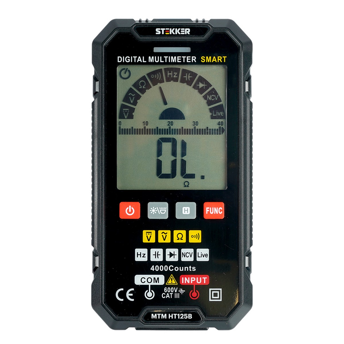 Мультиметр STEKKER MTM HT125B цифровой 49995