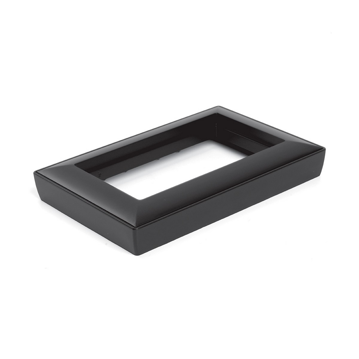 Катрин - Розетки и выключатели Stekker Рамка 2-местная (без перемычки) пластик STEKKER PFR00-7012-05 Катрин черный 50046