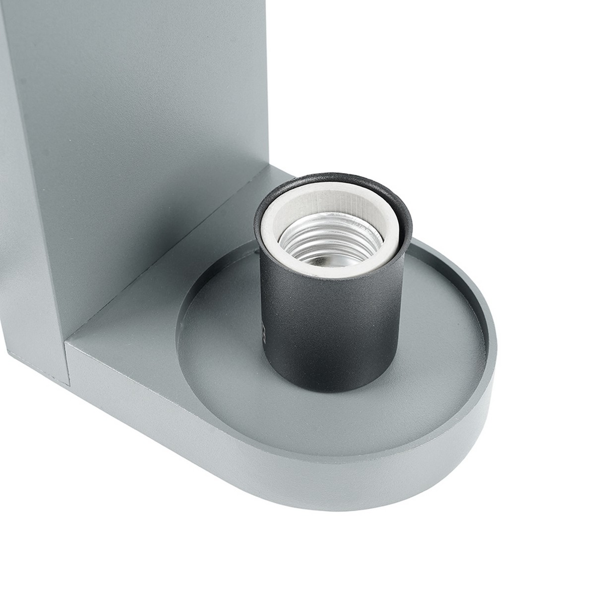 Уличные настенные светильники Светильник Feron садово-парковый Feron DH1901 на стену E27 серый/зеркальный 52187 