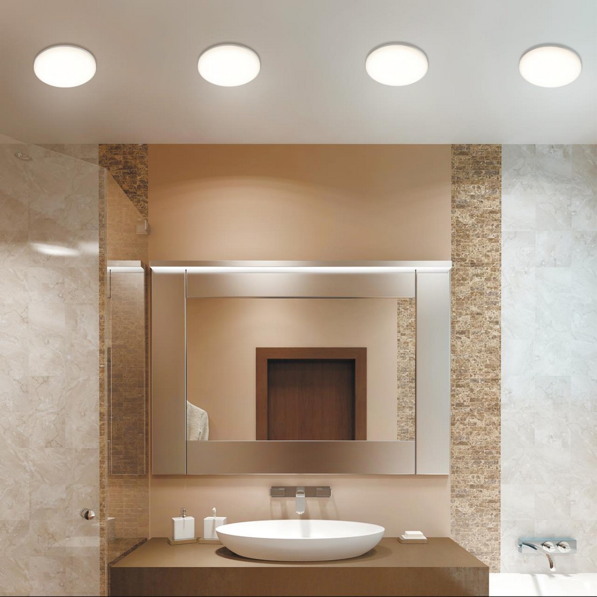 Встраиваемые светодиодные светильники Светильник встраиваемый влагозащищенный NOVOTECH 358677 PANDORA 