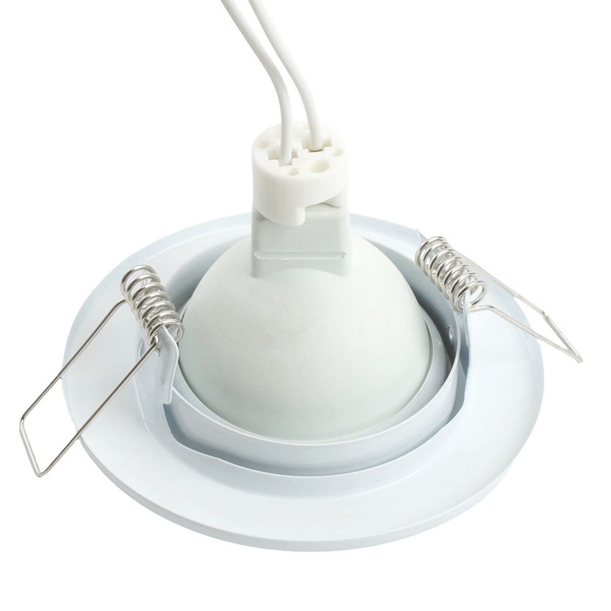 Светильники встраиваемые распродажа Светильник встраиваемый Feron DL11 потолочный белый MR16 G5.3 15114 