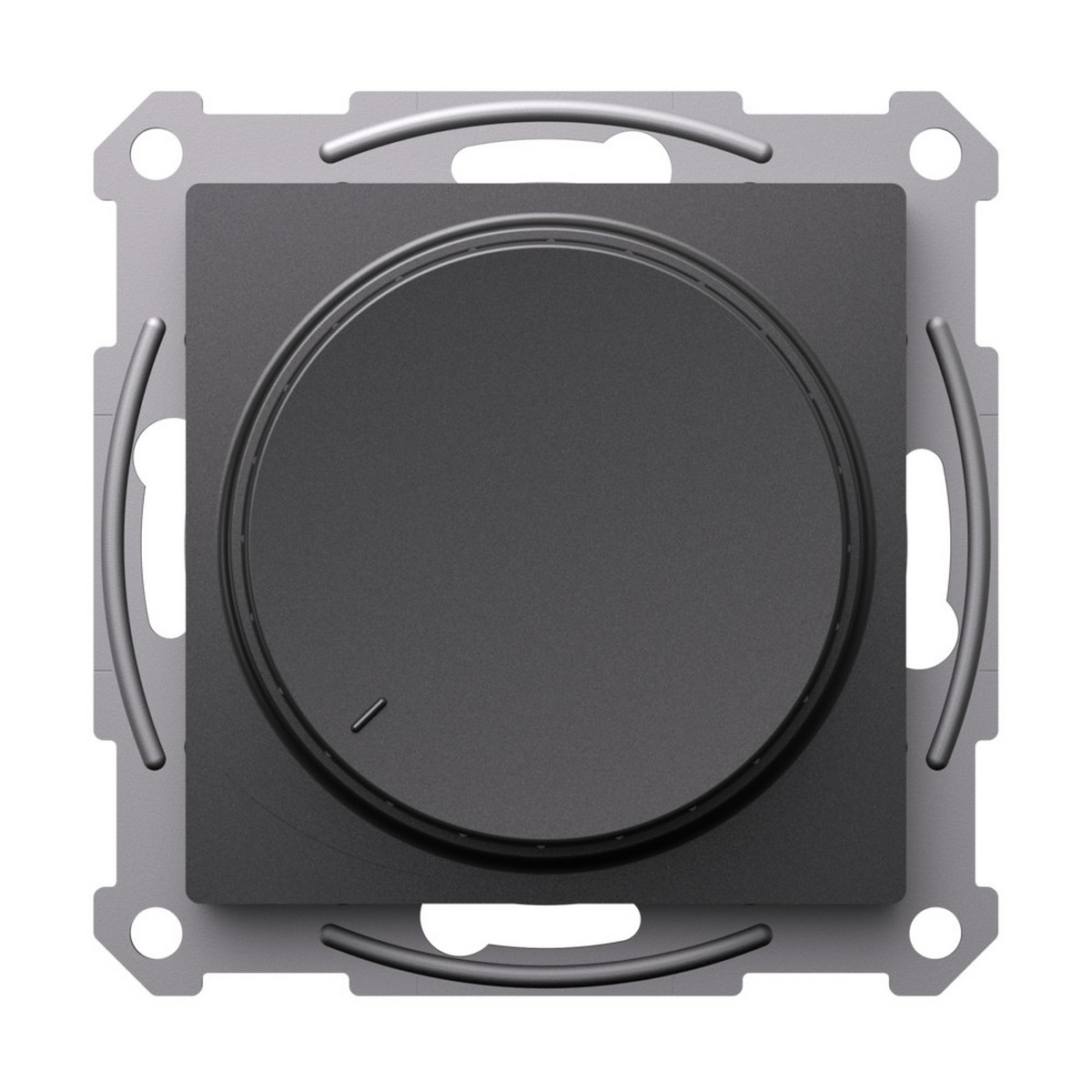 Светорегулятор Systeme Electric AtlasDesign Базальт (диммер) повор-нажим, LED, 400Вт, ATN001423
