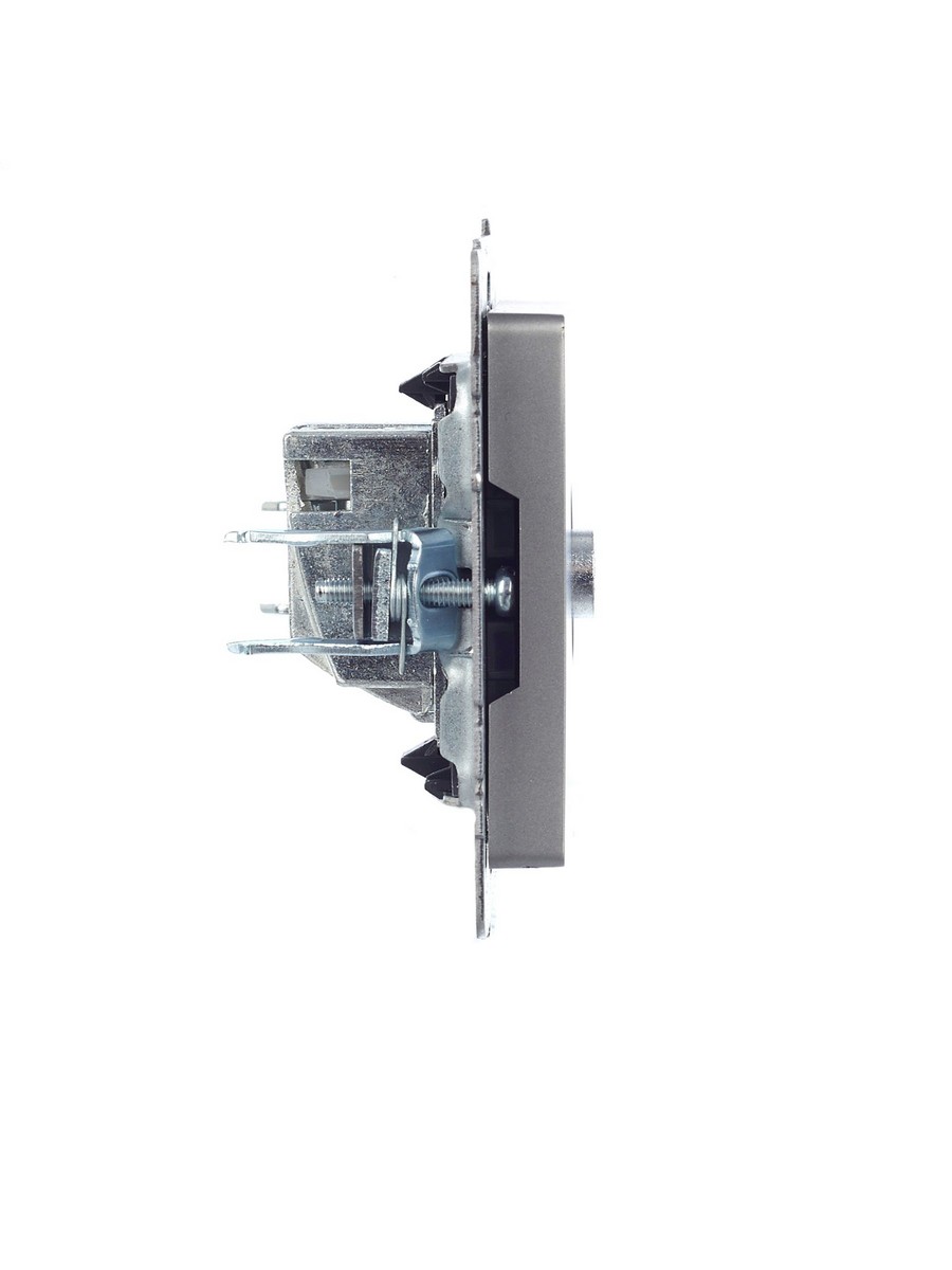 IEK Brite Сталь Розетка IEK BRITE TV оконечная РТВ11-0-БрС сталь BR-A10-O-K46