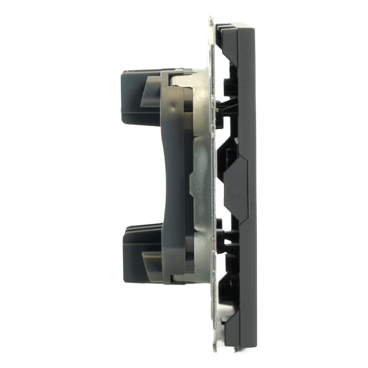 Эмили - Розетки и выключатели Stekker Заглушка STEKKER Эмили RST00-5116-05 черный уголь soft touch  49857