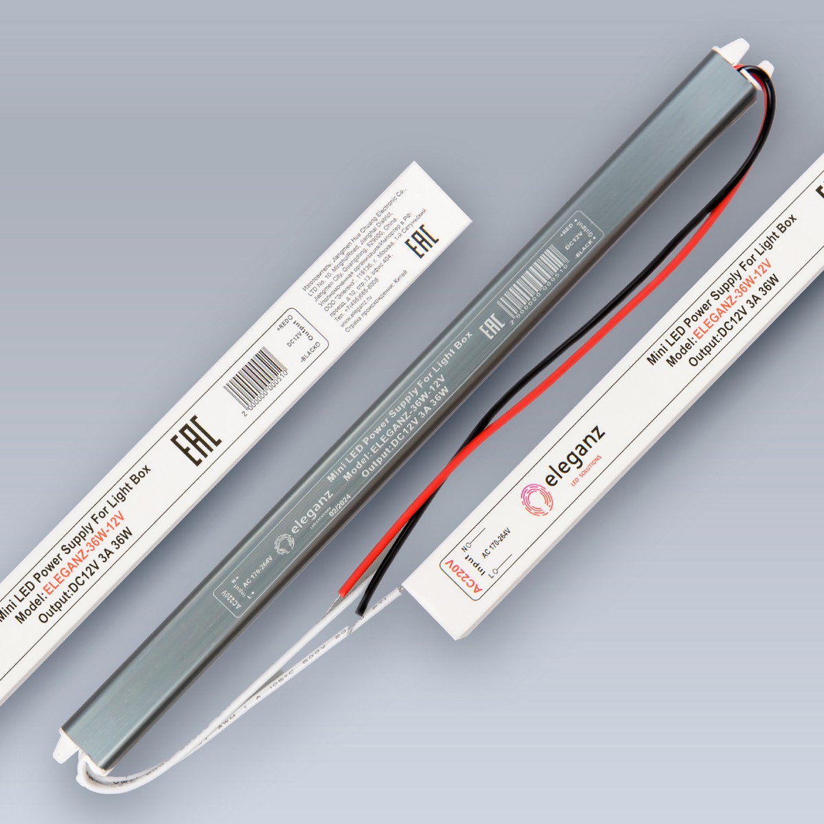 Блоки питания для светодиодной ленты Блок питания для светодиодной ленты Eleganz 12V 36W IP20 карандаш узкий 1142 