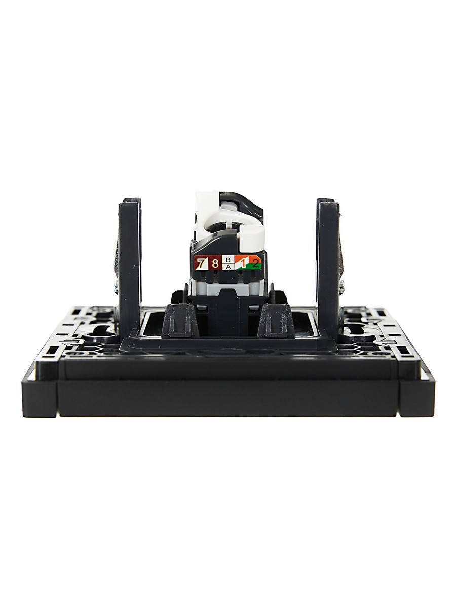 Розетка IEK FORTE&PIANO Черный комп. RJ45 кат.5E FP132