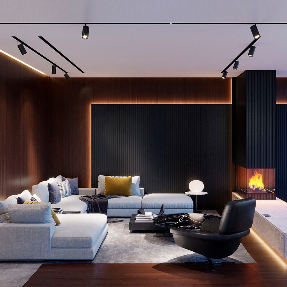 Трековые светодиодные светильники Светильник Feron AL182 трековый на шинопровод GU10 черный 48938 