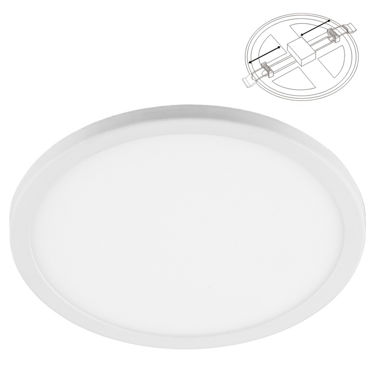 Встраиваемые светодиодные светильники Светодиодный светильник Feron AL508 с регулируемым диаметром (до 210мм) 20W 6400K 41024 