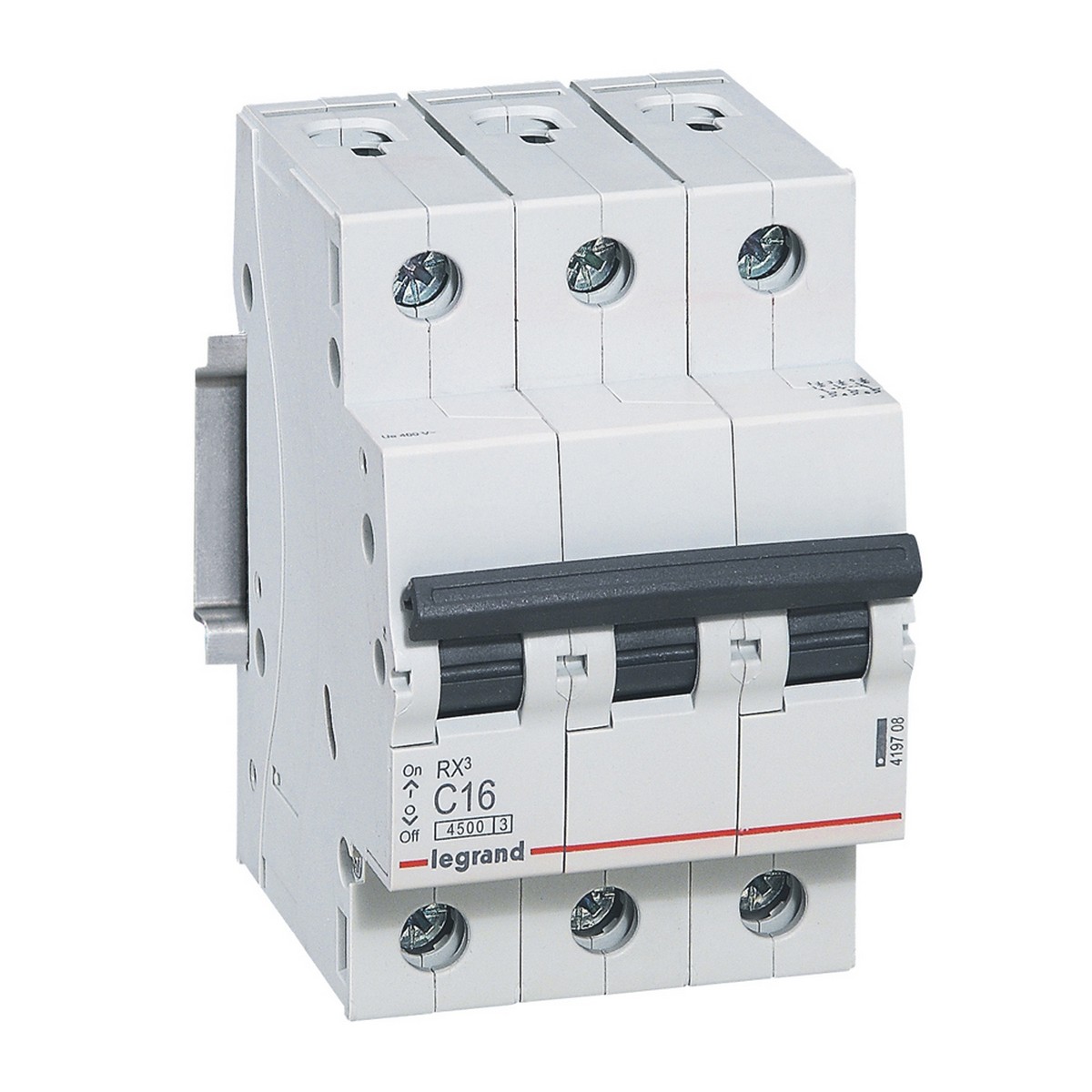 Автоматический выключатель Legrand RX3 3P 16A (С) 4,5kA 419708