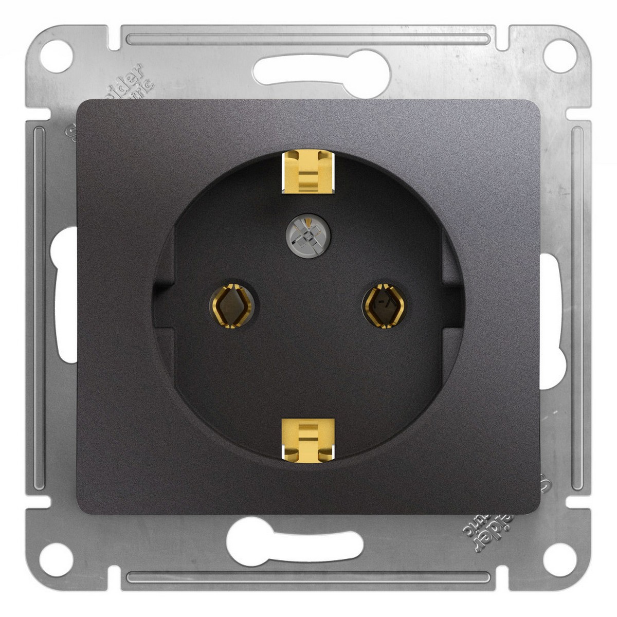 Розетка Systeme Electric Glossa Графит с-з GSL001343