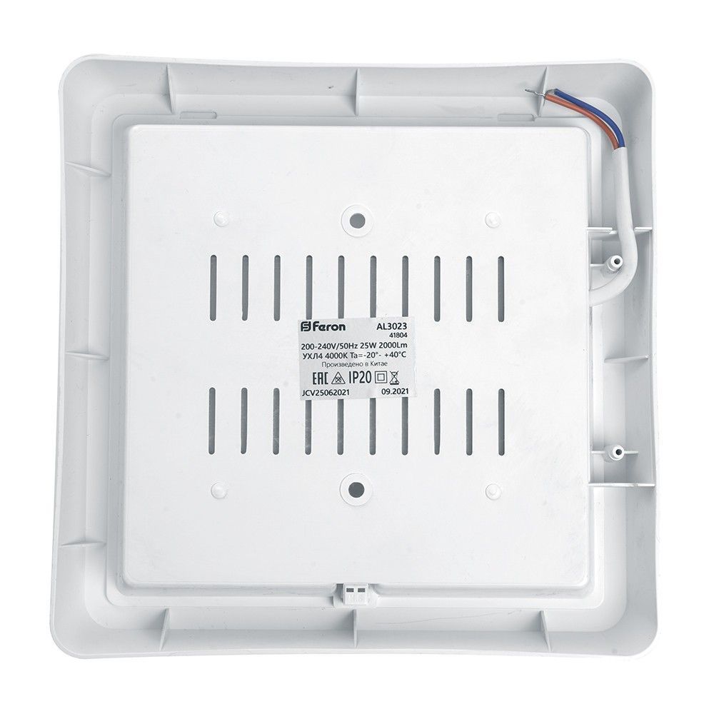 Накладные светодиодные светильники Светильник накладной светодиодный FERON AL3021 белый 25W 4000К 41780 