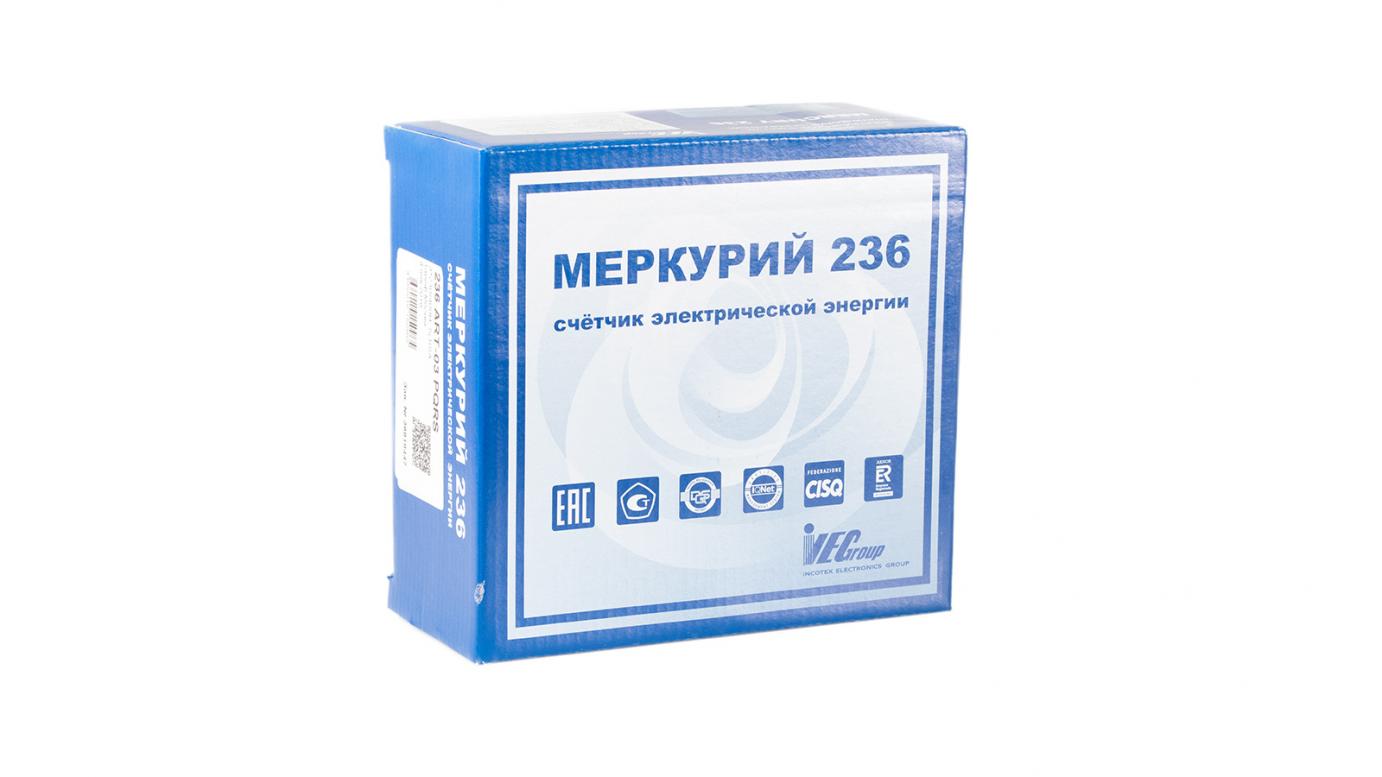 Электросчетчики Счётчик электроэнергии трехфазный Меркурий 236 ART-01 PQRS 3*230/400В 5(60)А
