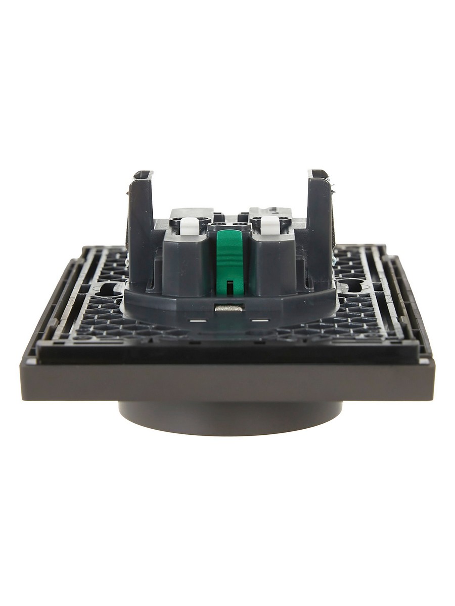 IEK FORTE&PIANO Серый Розетка IEK FORTE&PIANO Серый 2-я с/з безвинтовое крепление 16А FP324