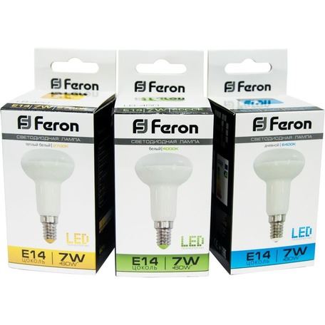 E14 Лампа светодиодная Feron LB-450 R50 E14 7W 4000K 230V 25514 
