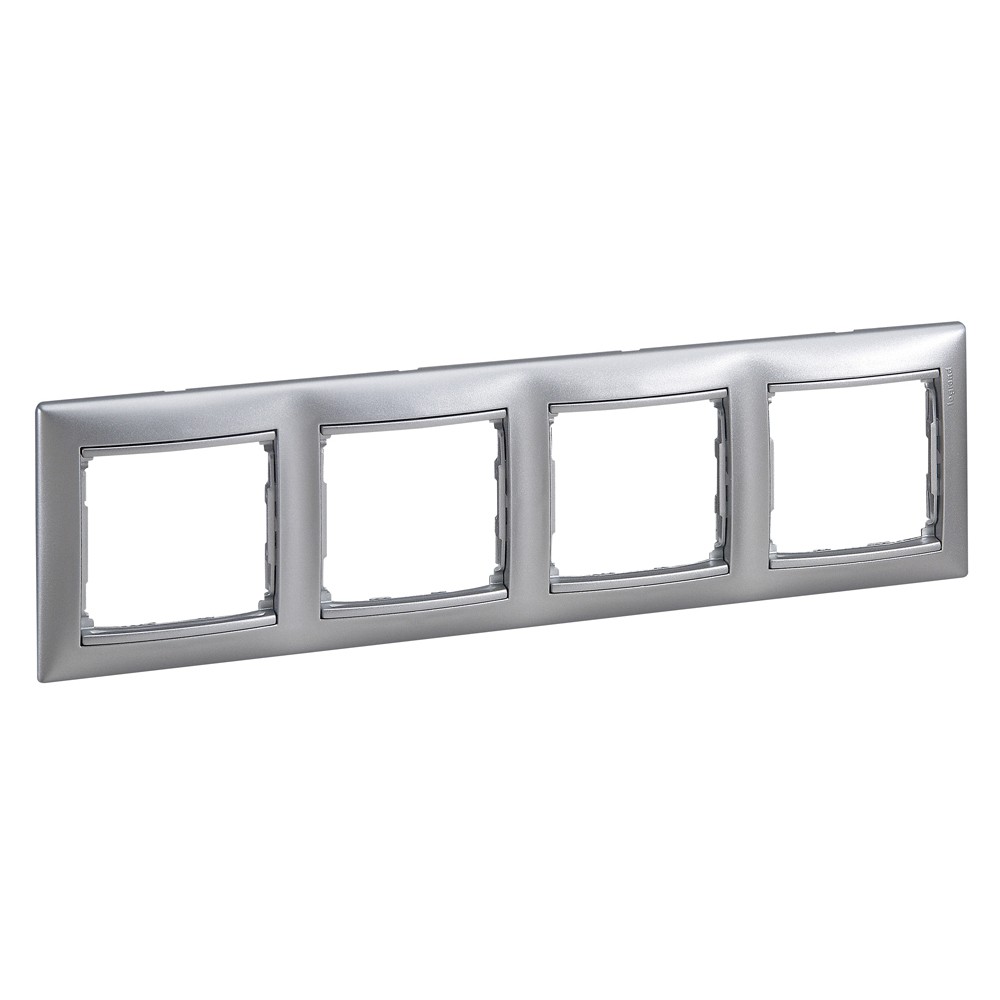 Рамка Legrand Valena Алюминий 4-ая гориз 770154