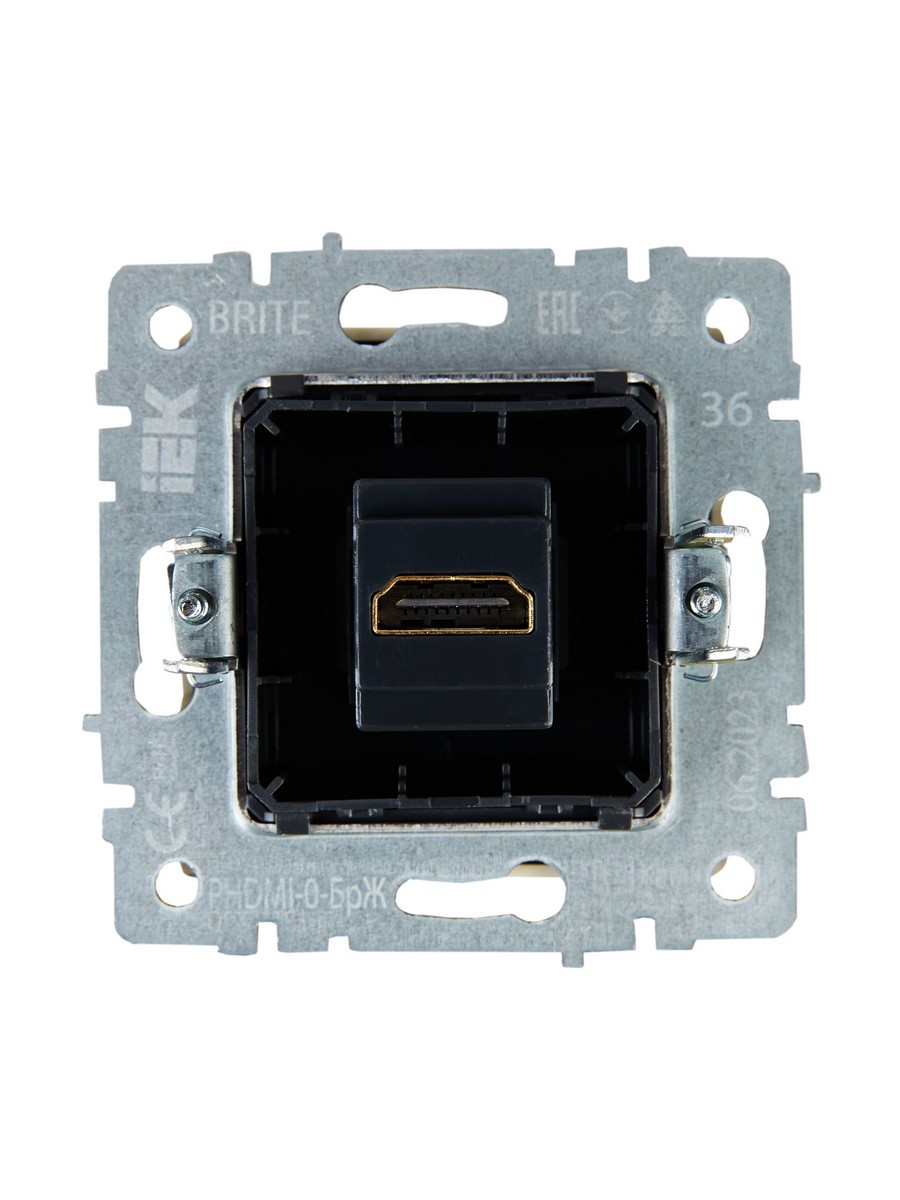 Розетка IEK BRITE HDMI РHDMI-0-БрЖ жемчуг BR-H10-K36