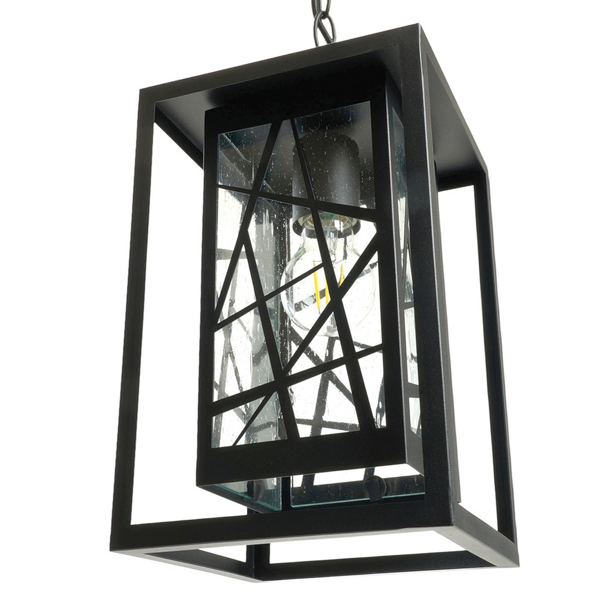 Уличные светильники на цепочке Светильник садово-парковый Feron PL642 на цепочке 60W 230V E27 черный 11648 