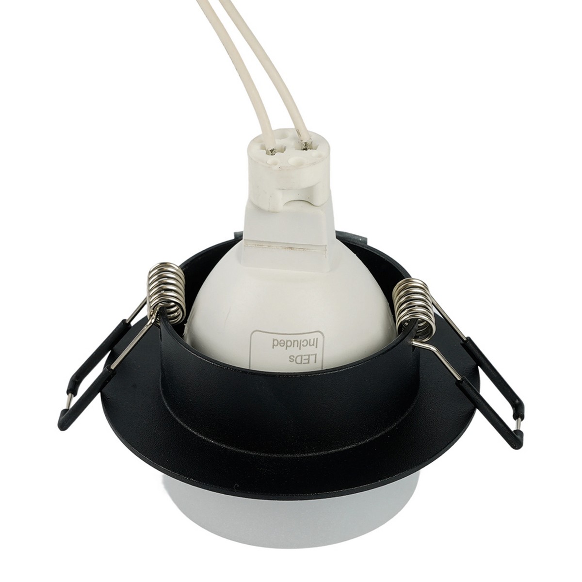 Встраиваемые светодиодные светильники Светильник встраиваемый Feron DL3115 потолочный MR16 G5.3 черный 51934 