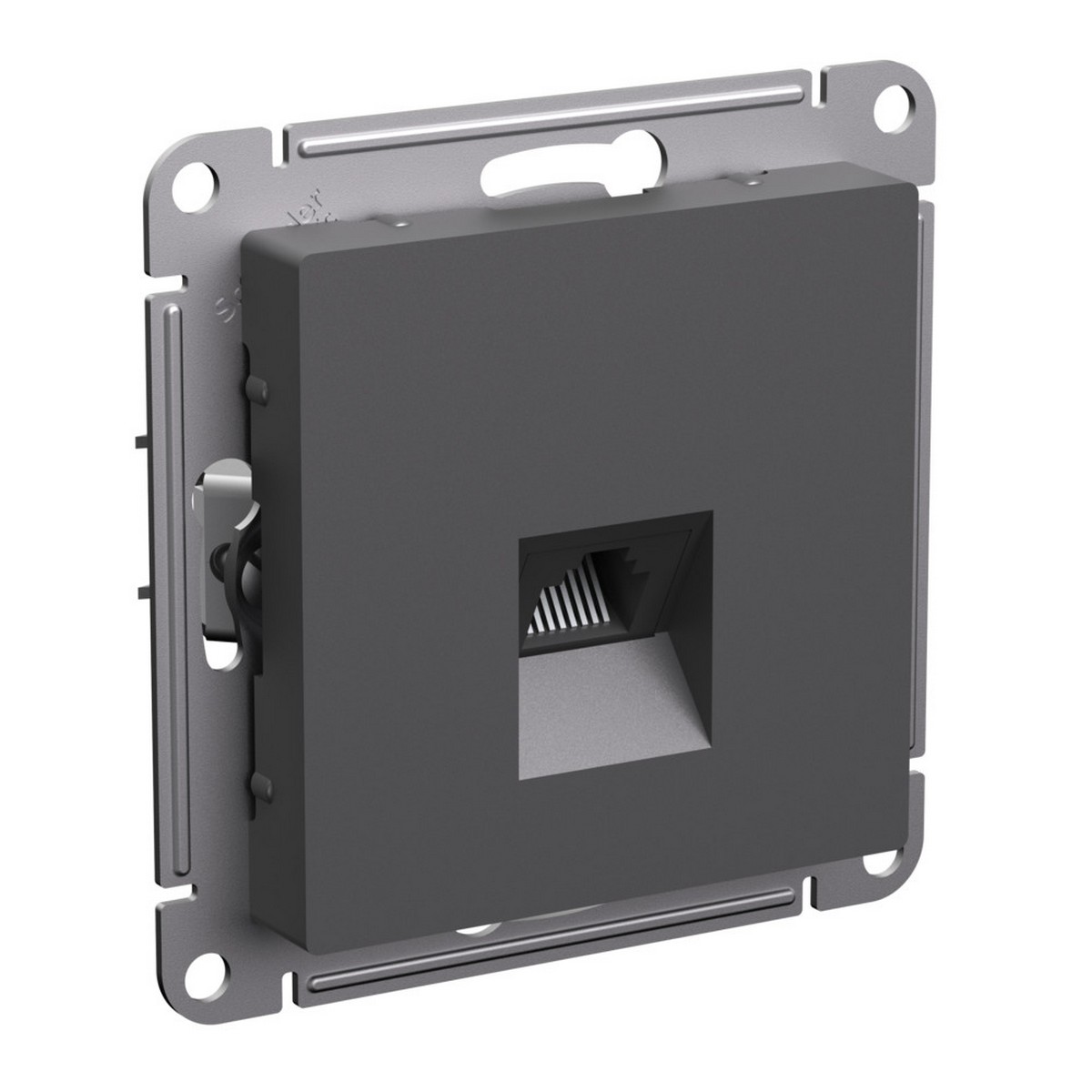 Розетка Systeme Electric AtlasDesign Базальт компьютерная RJ45, кат.5E ATN001483