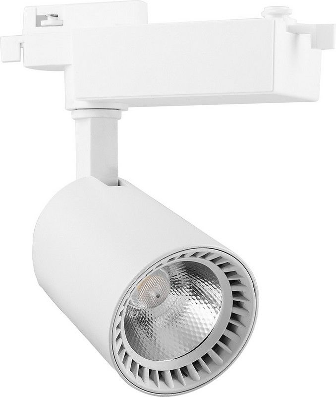 Трековые светодиодные светильники Светодиодный светильник Feron AL102 трековый на шинопровод 12W 4000K белый 60 градусов 32515 