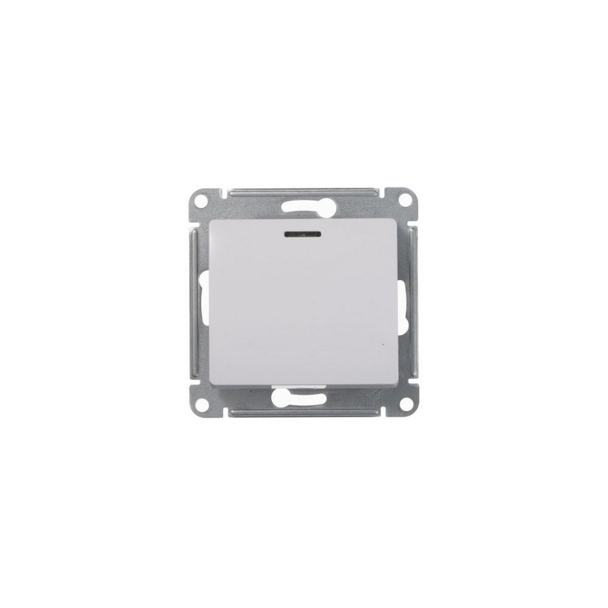 Переключатель Systeme Electric Glossa Белый 1-клавишный с подсветкой, сх.6а GSL000163