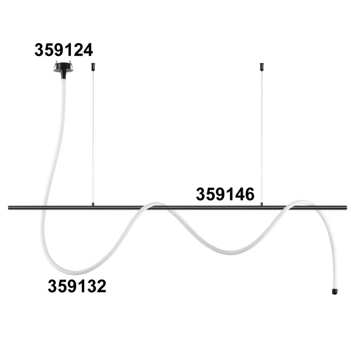 Гибкий неон и комплектующие Светильник светодиодный «ГИБКИЙ НЕОН» NOVOTECH 359132 RAMO 