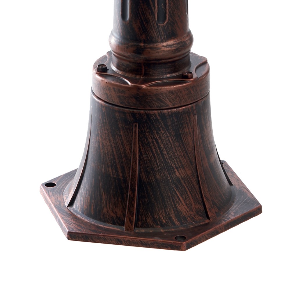 Уличные светильники столб Светильник садово-парковый Feron PL596 столб 60W 230V E27 коричневый 41173 