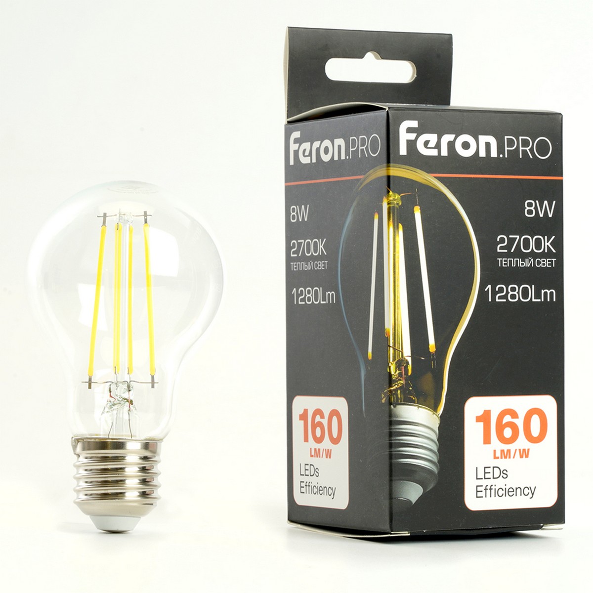 Лампа светодиодная Feron.PRO LB-1108 Шар E27 8W 175-265V 2700K 48892