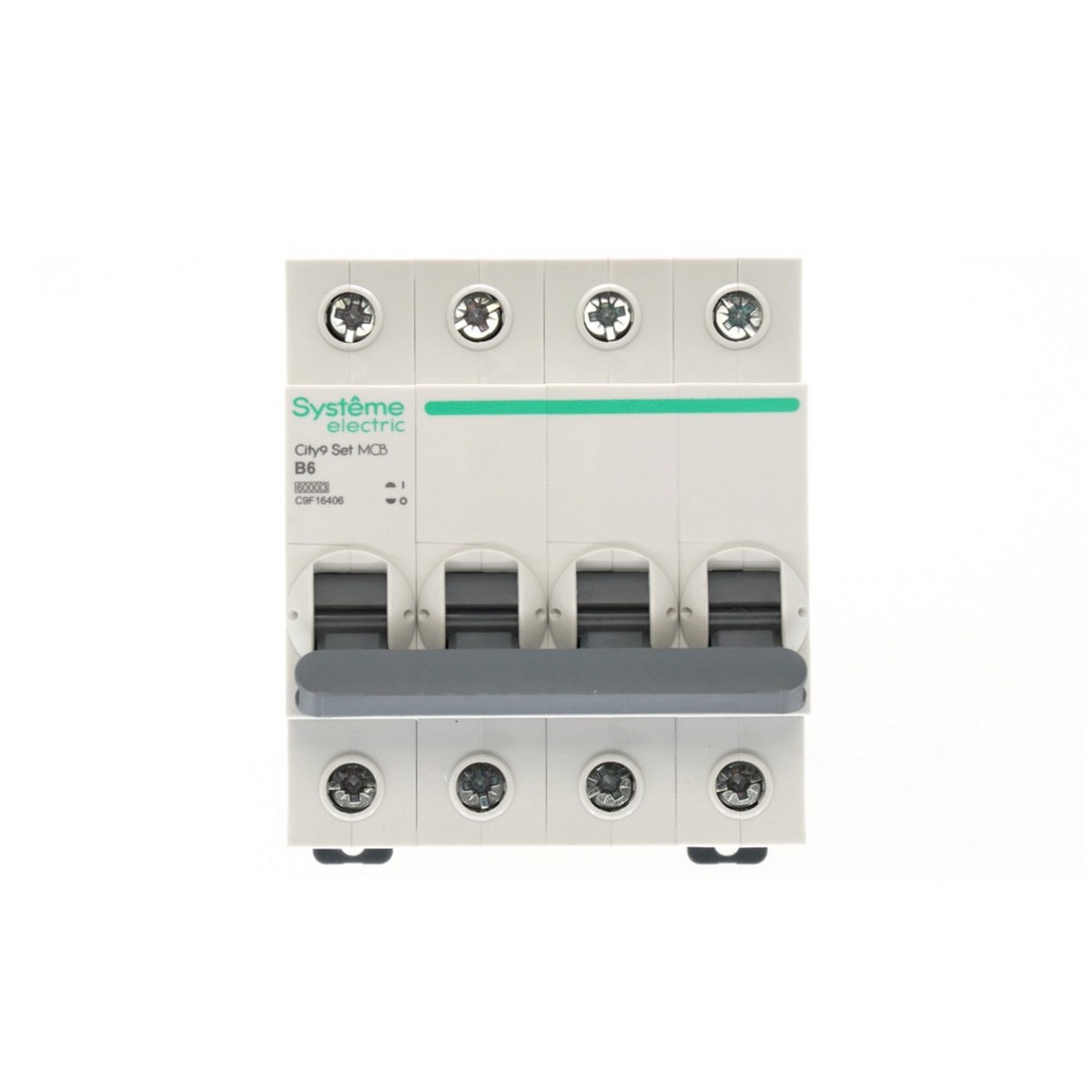 Автоматический выключатель Systeme Electric City9 Set (АВ) B 6А 4P 6kA C9F16406