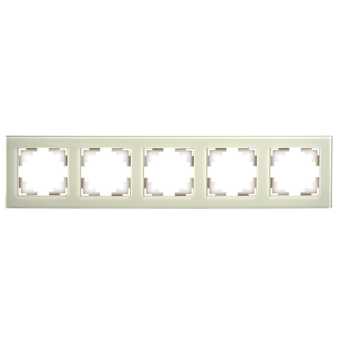 Катрин - Розетки и выключатели Stekker Рамка 5-местная стекло STEKKER GFR00-7005-07 серия Катрин дымчатый 49039