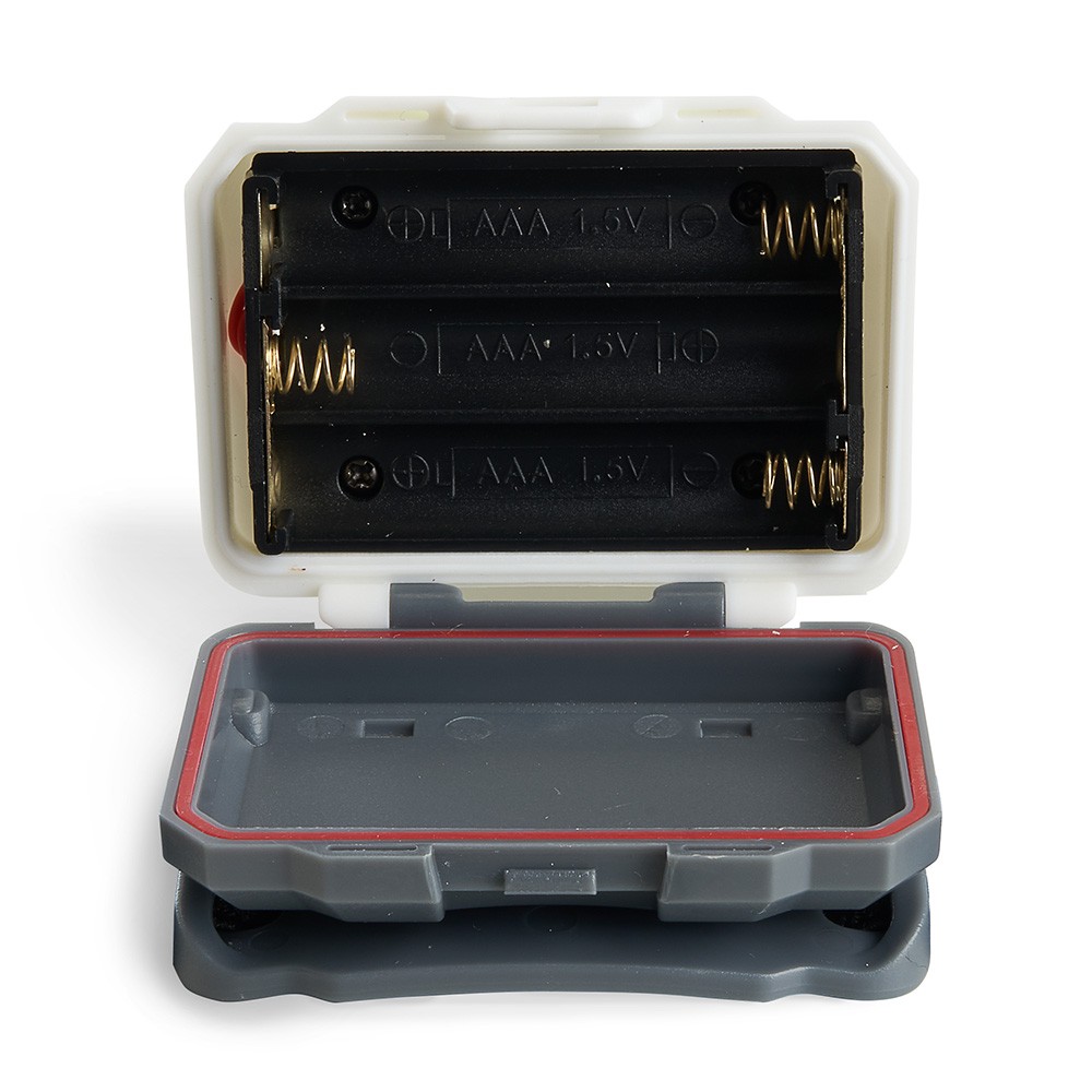 Фонарь налобный Feron TH2302 на батарейках 3*AAA 1LED+2RED IP44 пластик 41681
