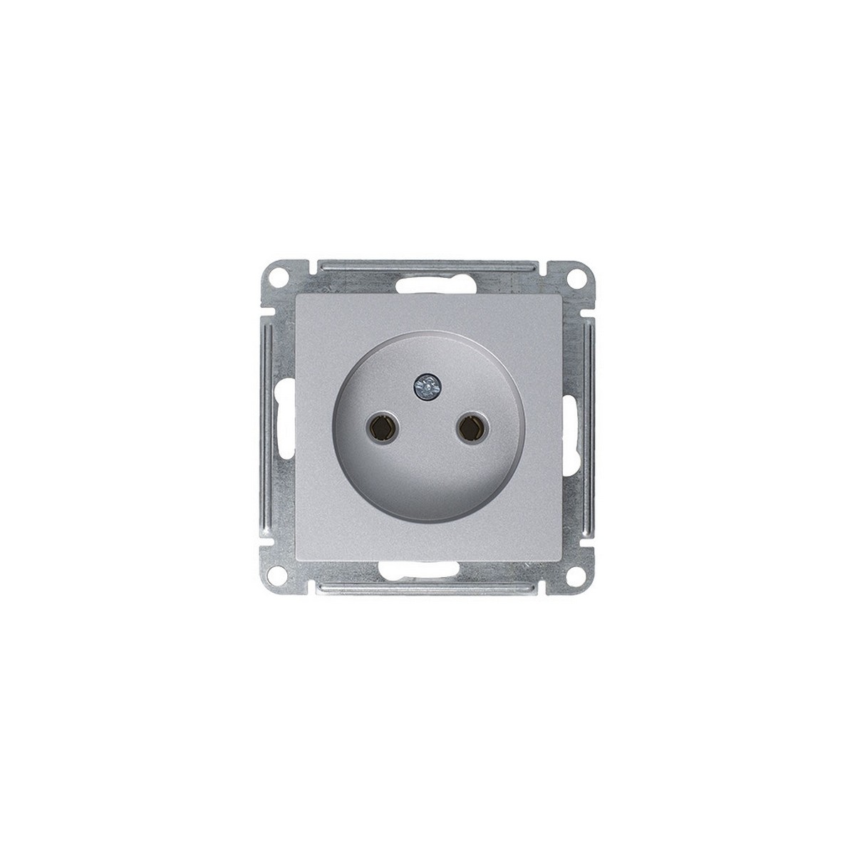 Розетка Systeme Electric AtlasDesign Алюминий б/з, 16А, ATN000341