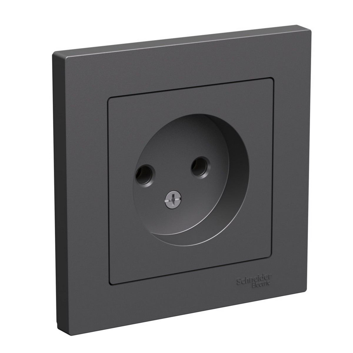 Розетка Systeme Electric AtlasDesign Базальт б/з, 16А, в ATN001440