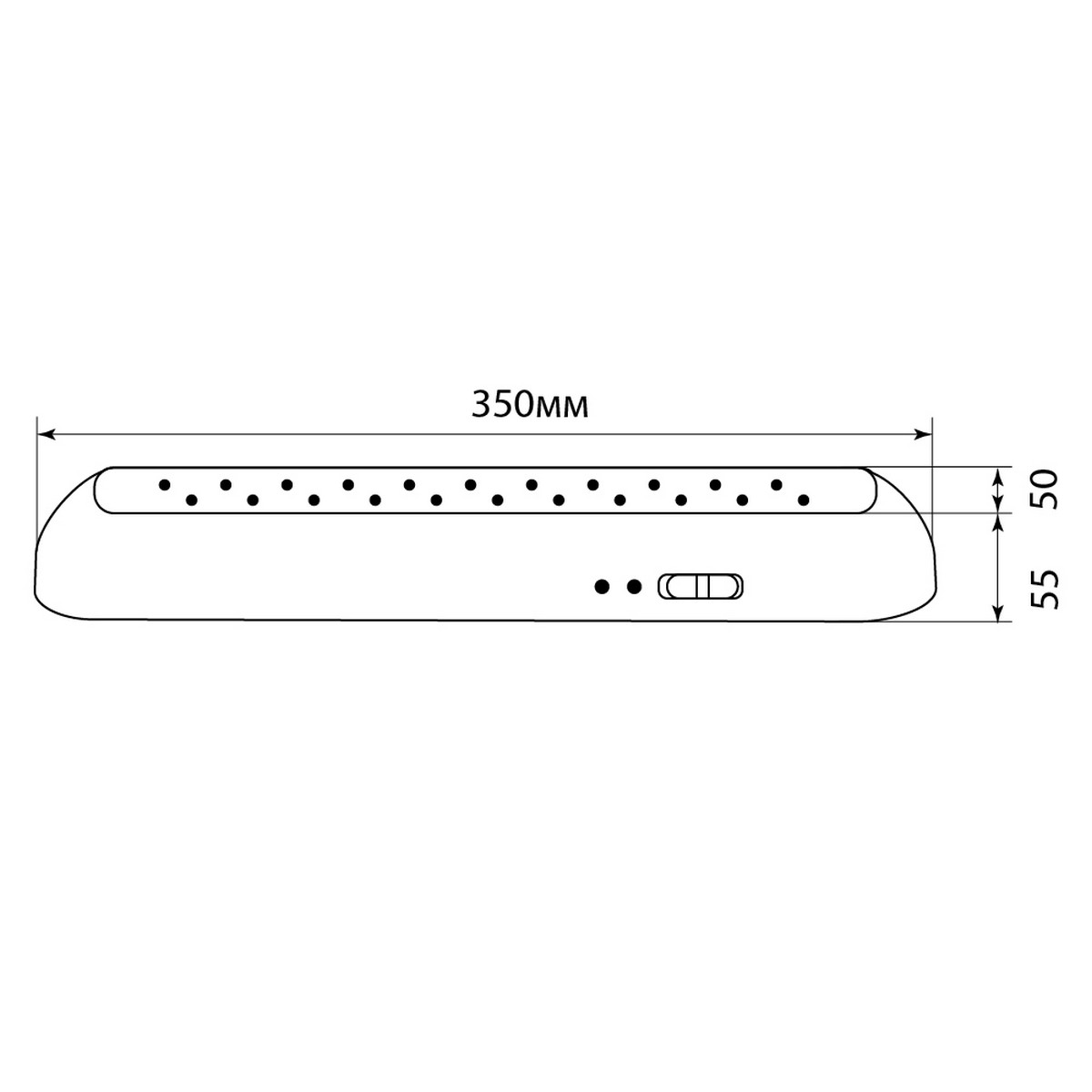 Светильник аккумуляторный Feron EL14 22 LED AC/DC черный 51648