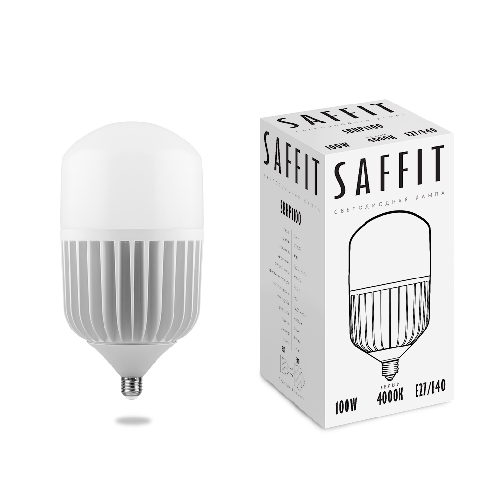 Лампа светодиодная Saffit SBHP1100 100W E27-E40 4000К 55100