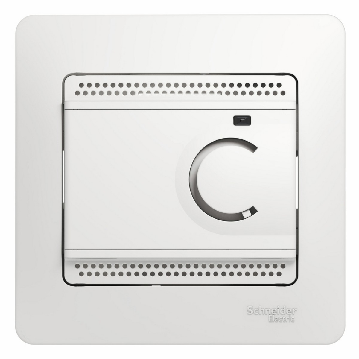 Glossa Белый Термостат Systeme Electric Glossa Белый электронный теплого пола с датчиком, 10A  GSL000138