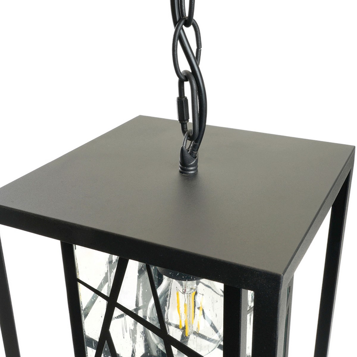 Уличные светильники на цепочке Светильник садово-парковый Feron PL642 на цепочке 60W 230V E27 черный 11648 