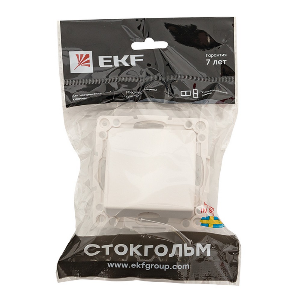 Кабельный вывод EKF PROxima Стокгольм Белый  EYV-CE-10
