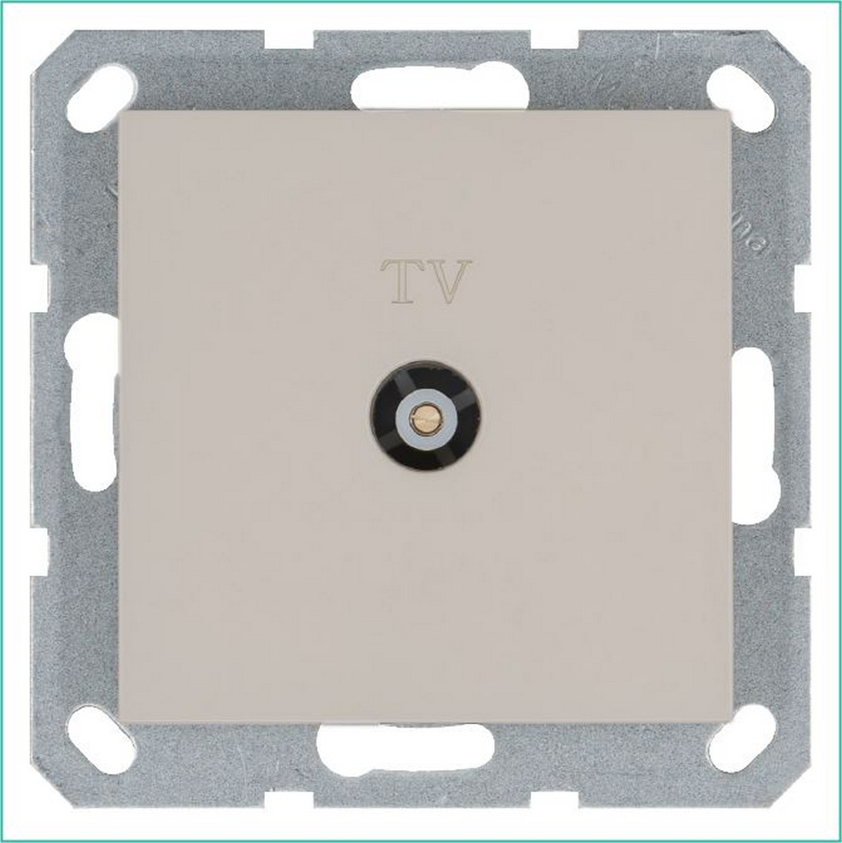 JASMART G - розетки и выключатели Розетка JASMART TV оконечная Тауп G6001T