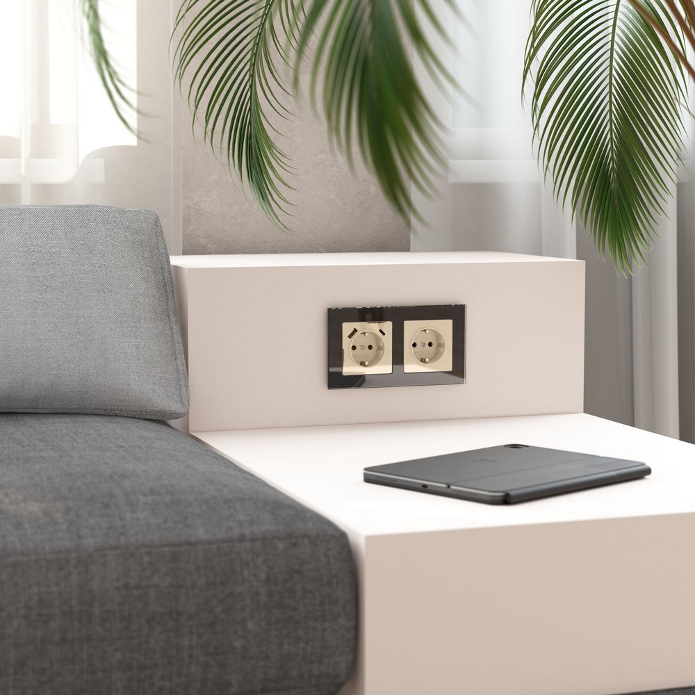 Werkel айвори акрил Розетка Werkel с заземлением и шторками (айвори акрил) W11711430