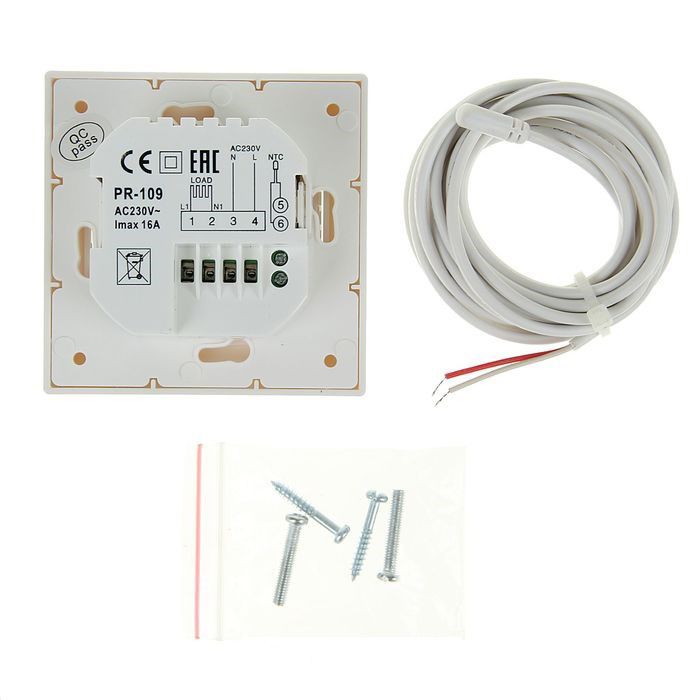 Терморегуляторы для теплого пола Терморегулятор Grand Meyer GM-109 механический 3600W бежевый 