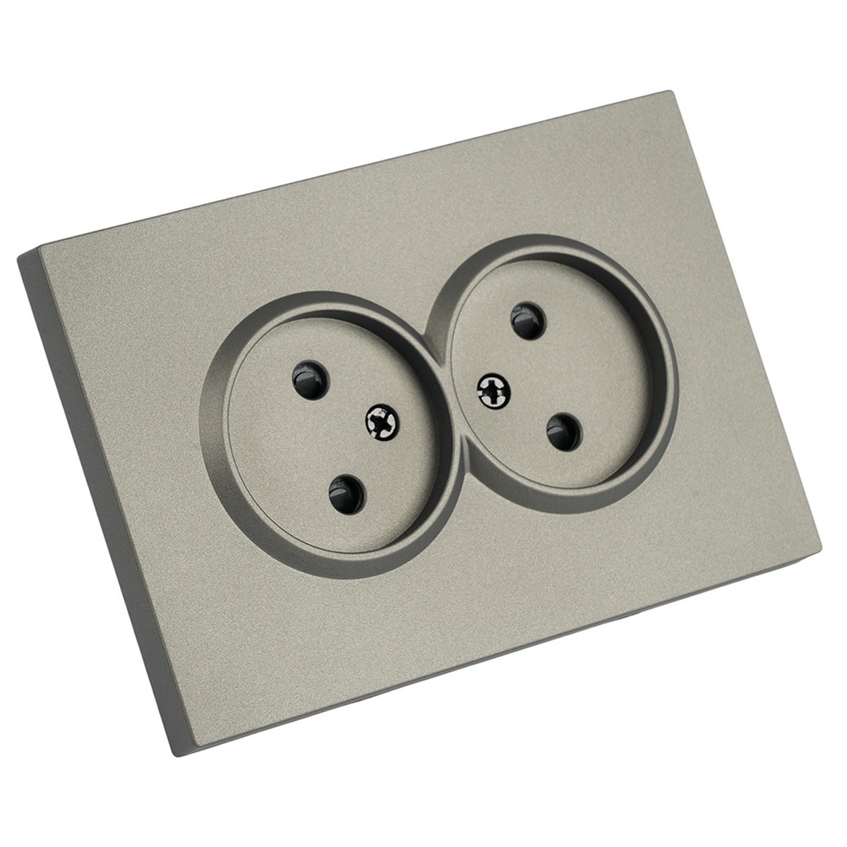 Розетка 2-ая с защитной шторкой б/з 16A STEKKER Эмили RST10-5116-09 антрацит soft touch 49929