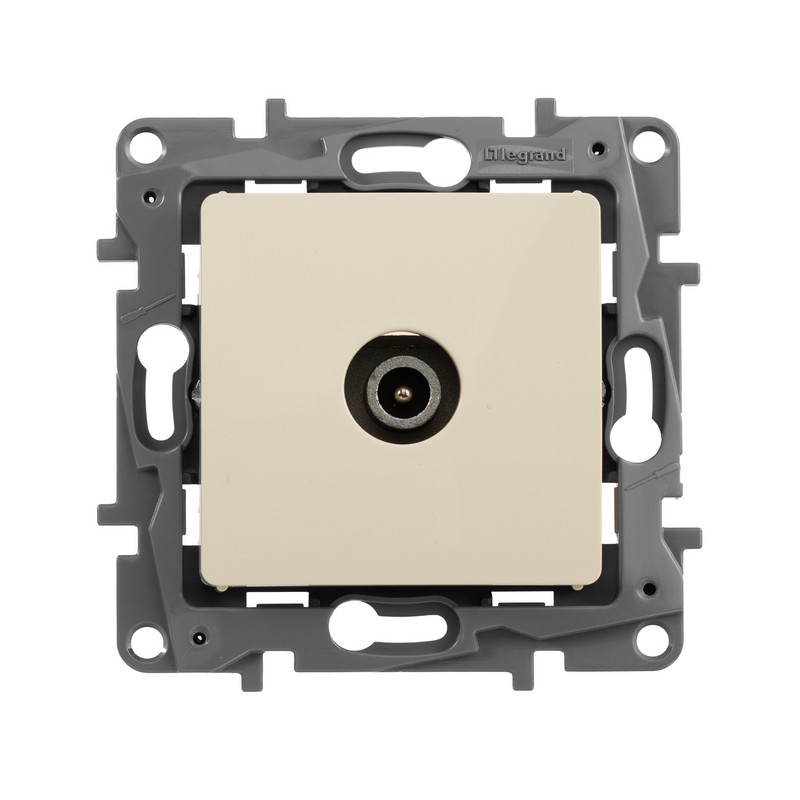 Розетка TV Legrand Etika слоновая кость проходная, 15дБ 672363